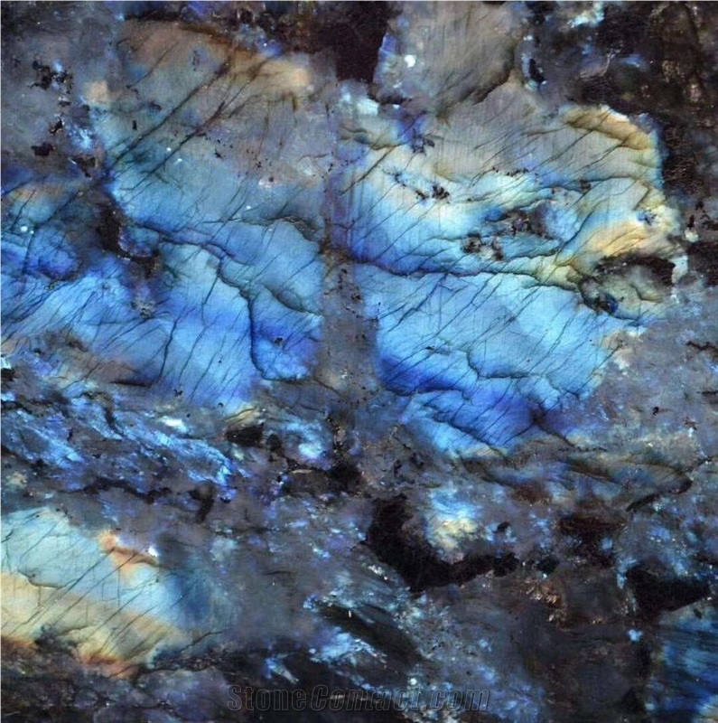 High Polished Lemurian Blue Granite Slabs