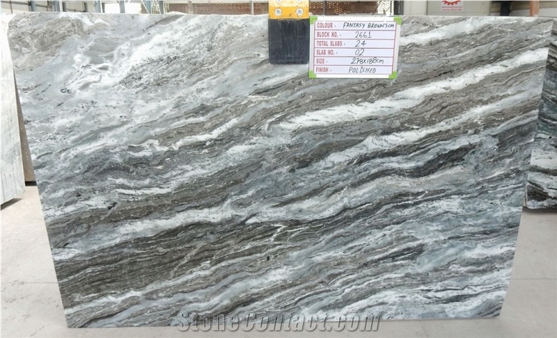 Brown Fantasy Marble Slabs 3cm Ready Stock