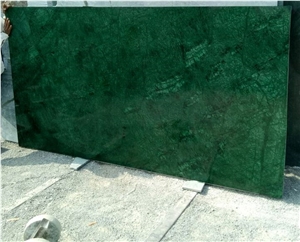 Polished Green Marble Slab Ready Stock