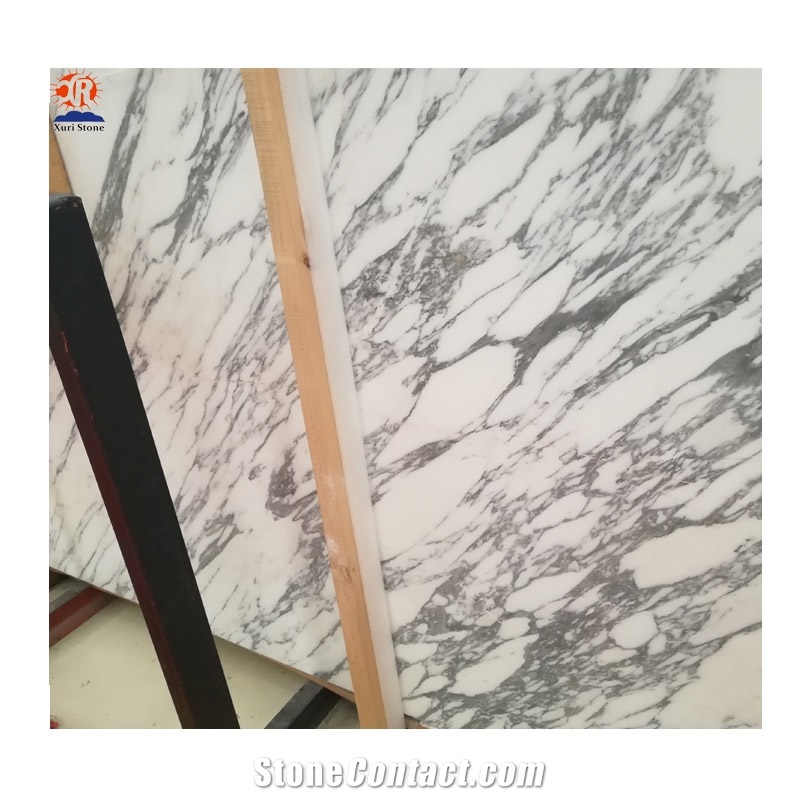 Italian Arabescato Carrara Marble Floor Tile