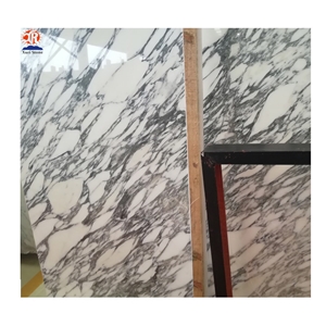 Italian Arabescato Carrara Marble Floor Tile