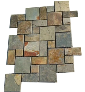 Natural Slate Stone Customized Mosaic Tiles