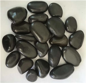 Polish Black River Stone Pebbles