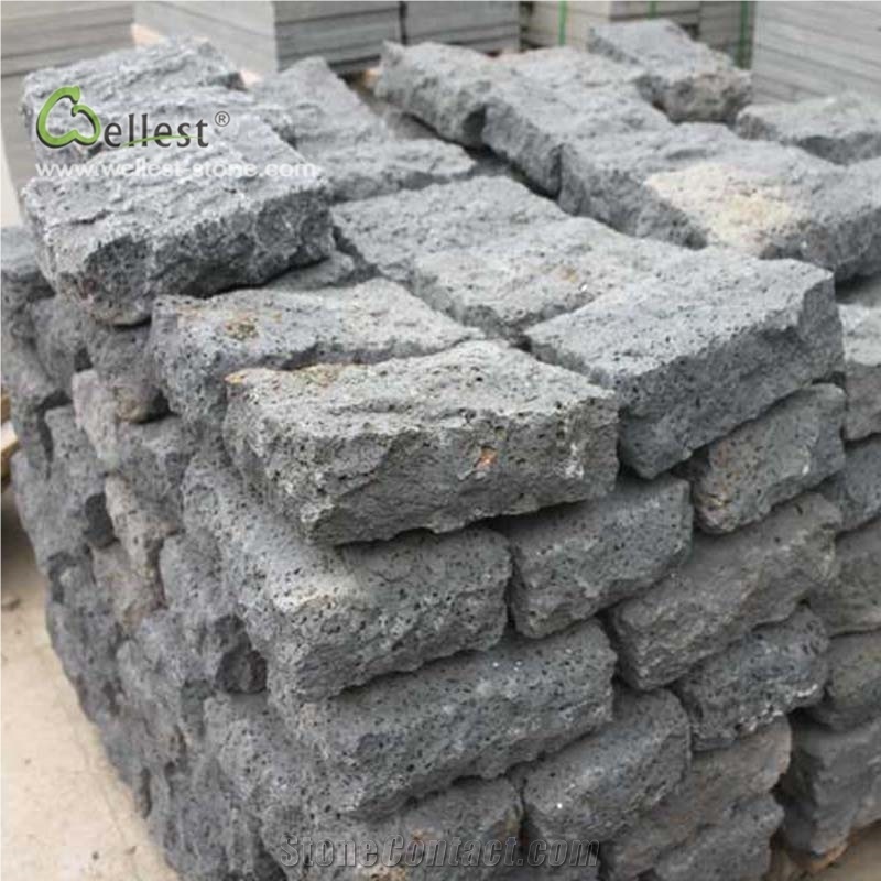 Basalt Cube Stone Natural Split Cobblestone