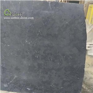 Black Limestone Slab Honed Surface Wall Cladding