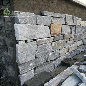 Bule Quartzite Loose Stone Wall Fence Covering