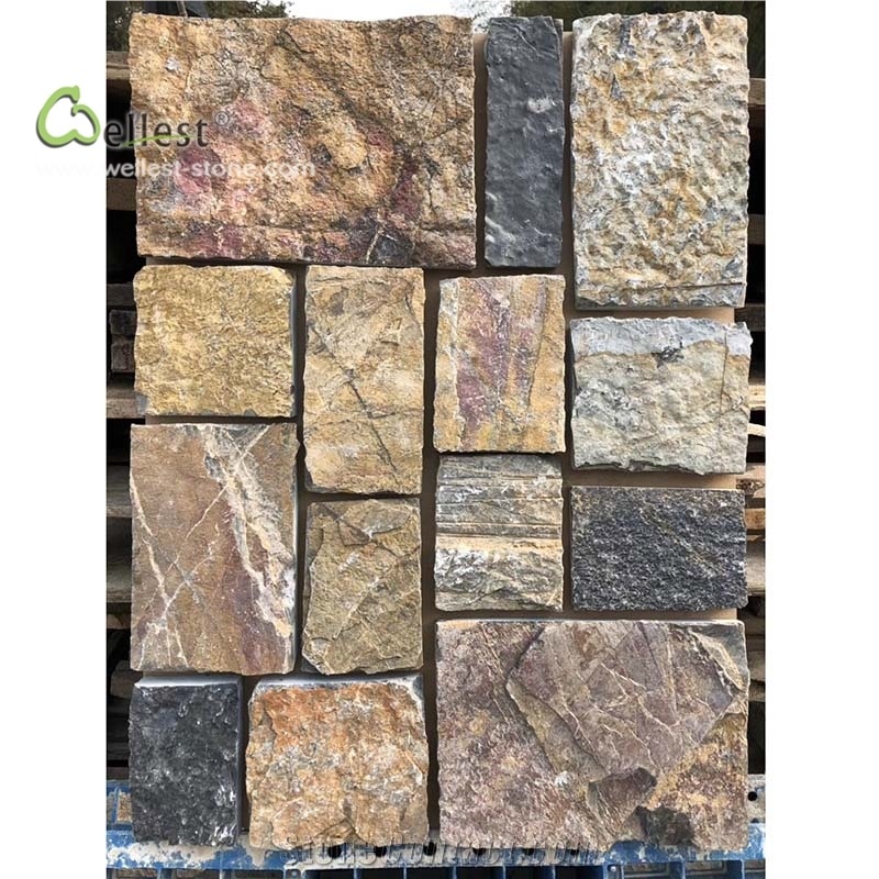 Colorful Brick Look Loose Stone Field Stone
