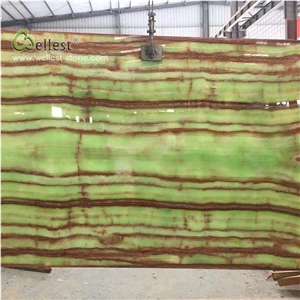 Green Onyx Jade Green Stone Slab Decorating Wall