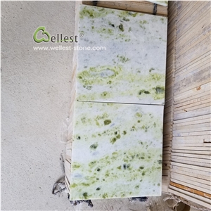Grey Natural Stone Floor Tile Green Speckle Veins