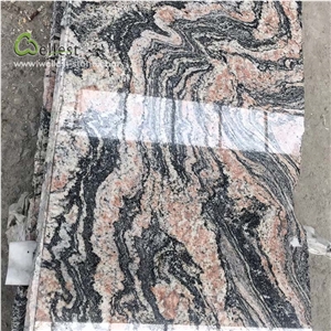 Pink Black Marble Cut to Size with Fluid Texture