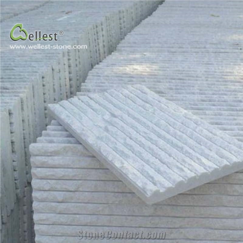 White Grooved Wall Cladding Facade Panel