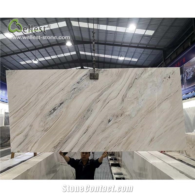 White Marble Slab Depth Texture Wall Cladding