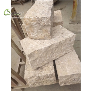 Yellow Pineappled Kerb Stone Rough Picked