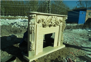 Cheap Economy Marble Fireplaces Mantel Factory