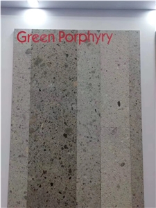 Special Agate Green Porphyry Limestone Slab