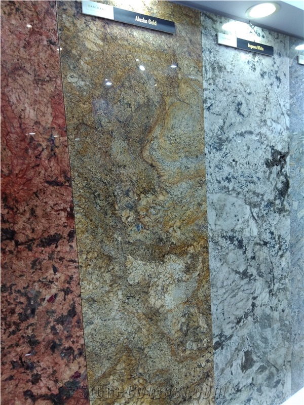 Alaska Gold Granite Slabs, Tiles