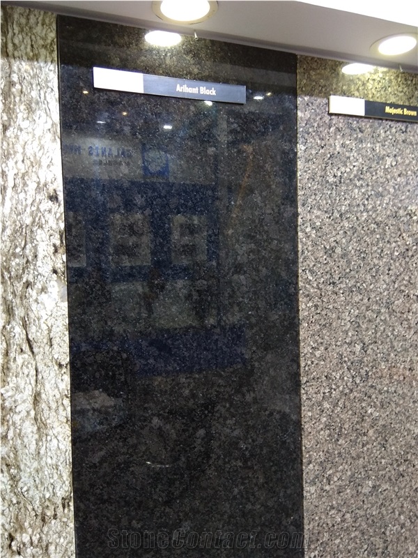 Arihant Black Granite Slabs, Tiles