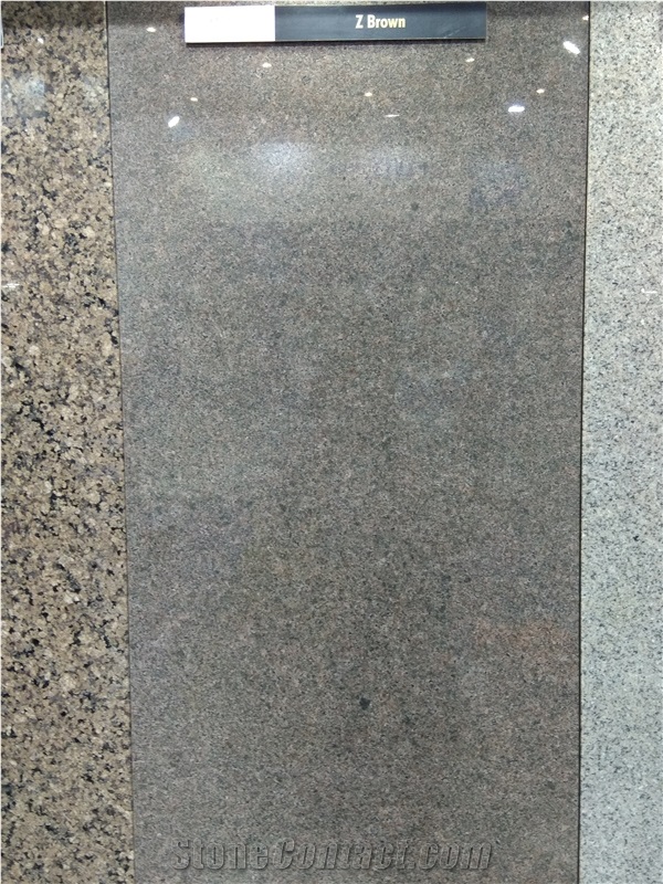 Z Brown Granite Slabs, Tiles Cut to Size