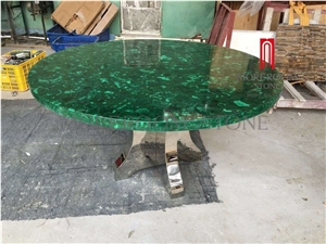 Green Malachite Price Dining Round Table Top