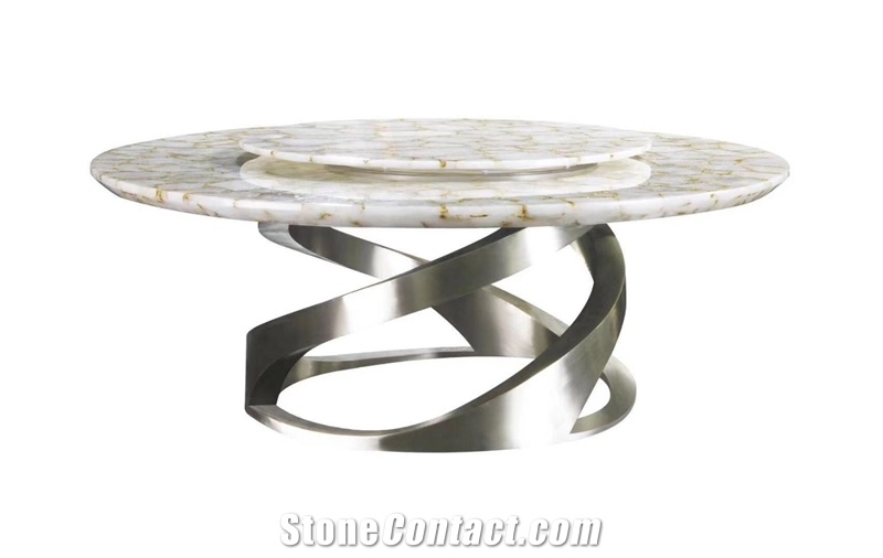 Luxury Italy Commercial Dining Table Top Furniture