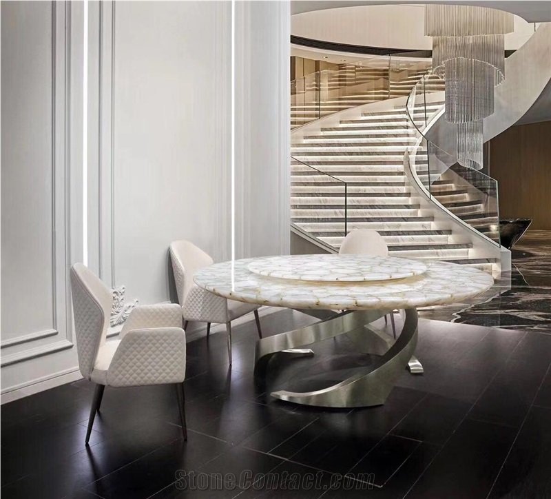 Luxury Italy Commercial Dining Table Top Furniture