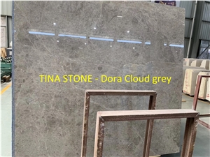 Dora Cloud Grey Marble Stone Slab Tiles Floor Wall