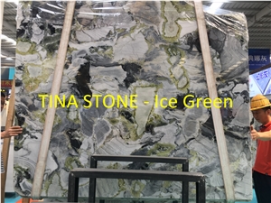 Ice Green Marble Slabs Bathroom Kitchen Tiles