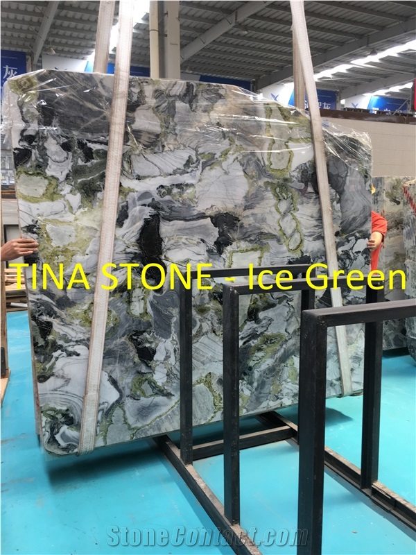 Ice Green Marble Stone Floor Wall Slabs Tiles