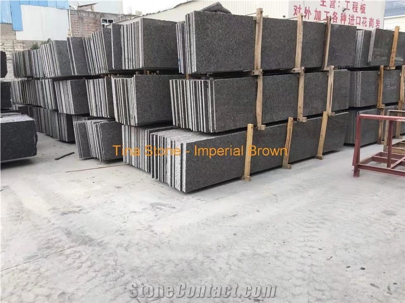 Imperial Brown Granite Slabs Tiles Wall Covering