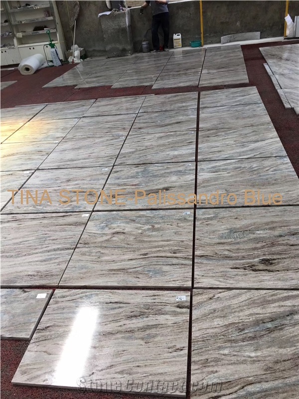 Palissandro Blue Marbel Tiles Slabs Floor Covering