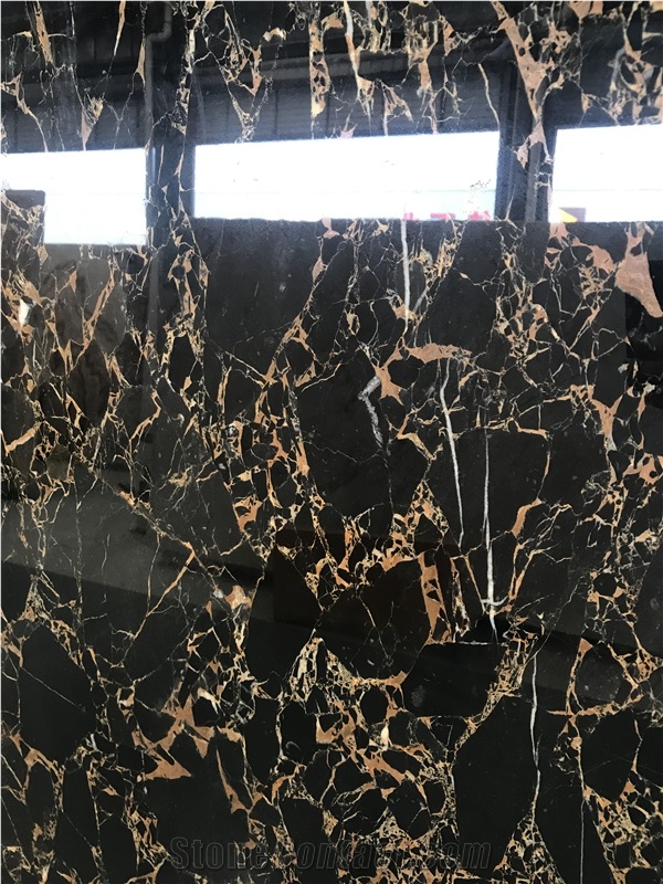 Chinese Portoro/Black And Gold Marble/Slab/Tiles From China ...