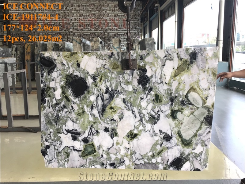 Ice Connect Marble/Newest Slab/Green Marble