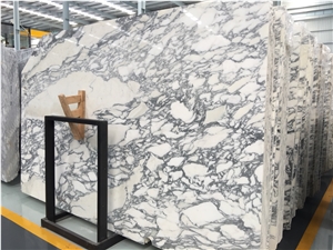 Italian White Marble Statuario Polished Slabs