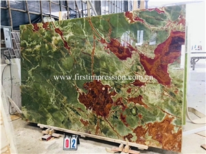 Green Onyx Slab and Tiles