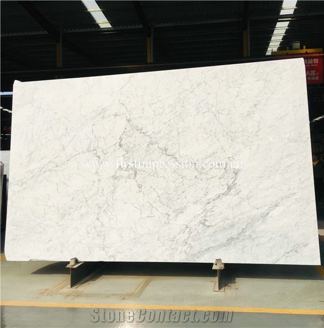 Hot Italy Bianco Carrara White Marble Slabs&Tiles