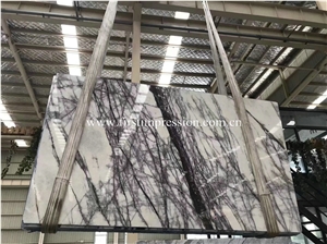 Hot Sale Lilac White Marble Slabs,Tiles