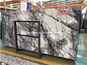 Hot Sale Lilac White Marble Slabs,Tiles