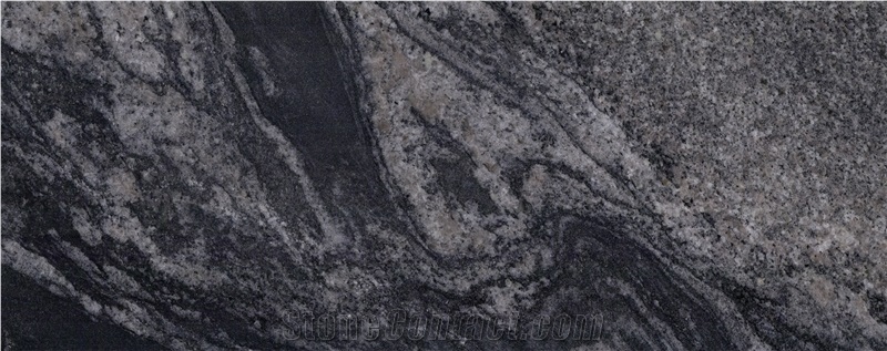 China Black Galaxy Dark Grey Granite Slabs