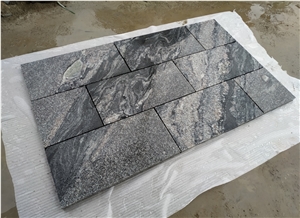 China Black Galaxy Dark Grey Granite Slabs