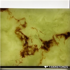 Artificial Granite Onyx Travertine Kitchen Slab