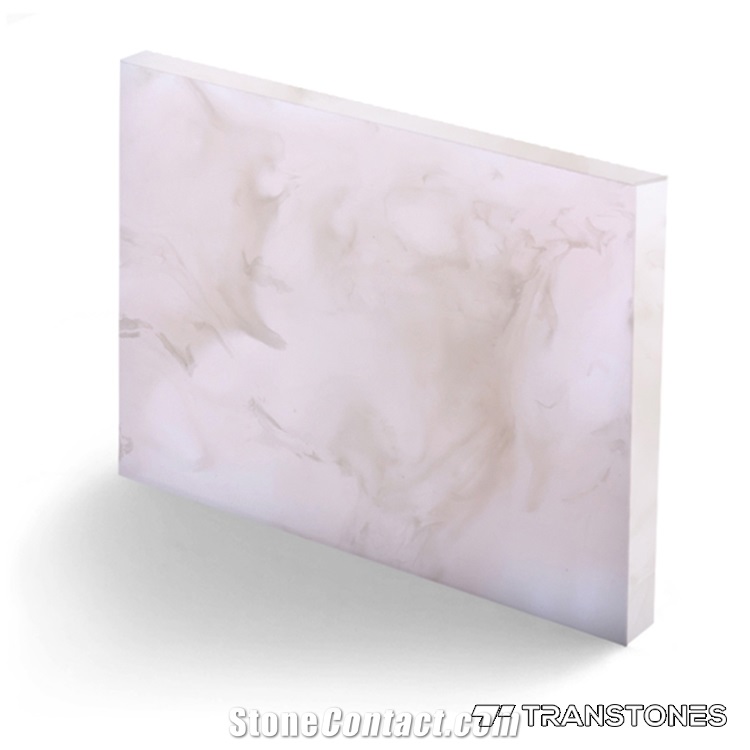 Faux Backlit Alabaster Stone for Wall Panels