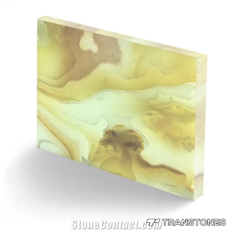 Faux Translucent Stone Alabaster Ceiling Panels