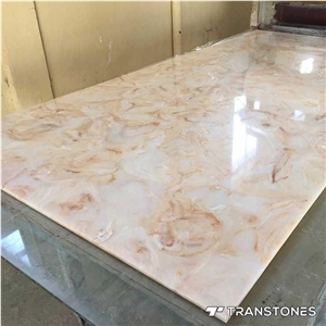 Hot Sale Alabaster Faux Stone Panel with Lighting