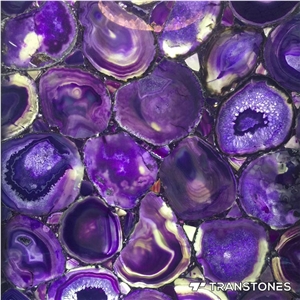 Purple Agate Slabs for Office
