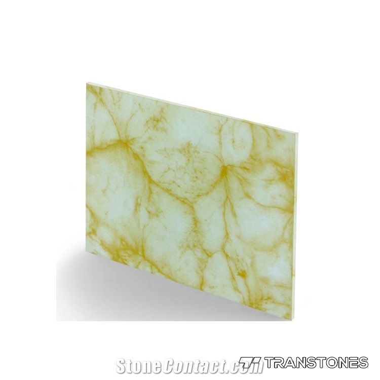 Translucent Faux Alabaster Stone for Wall Tile Design