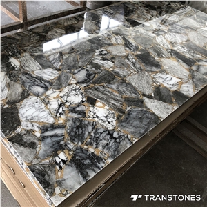 Translucent Faux Stone Customized Interior Design