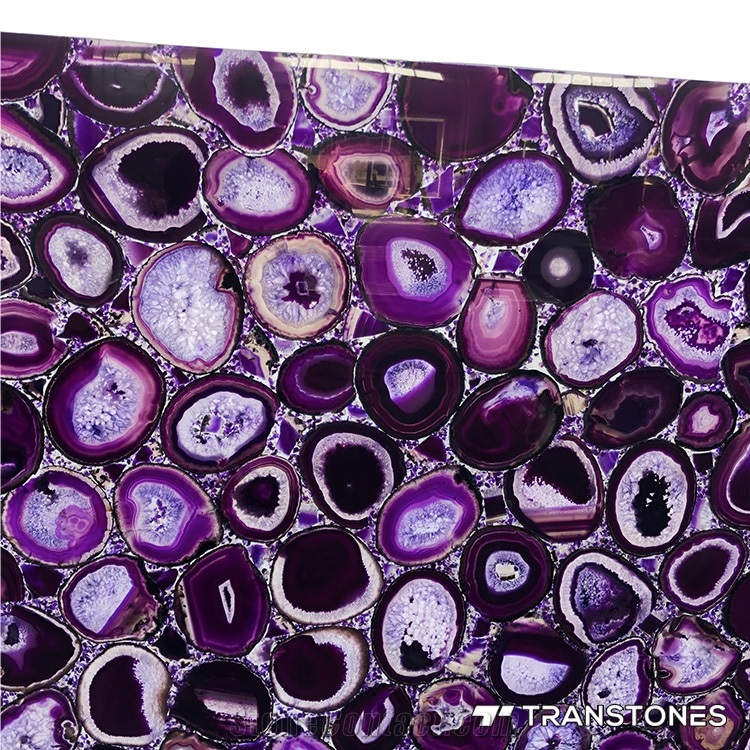 Translucent Real Agate Slab for Wall