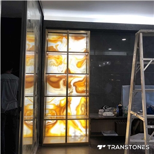 Transtones Backlit Faux Stone Sheet for Wall Decor