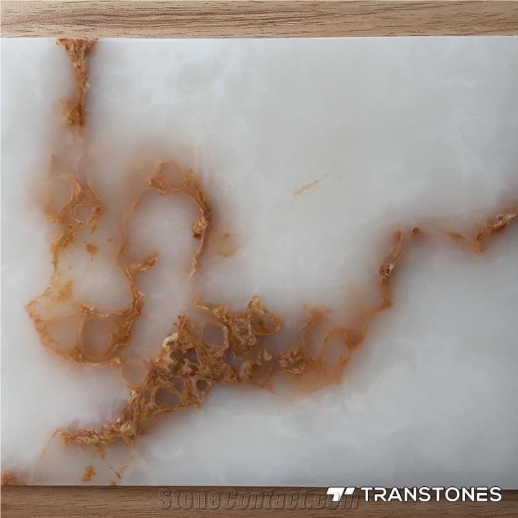 Transtones Polished Faux Alabaster Stone for Home Decor