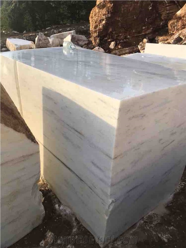 Kemalpasa White Marble Blocks from Own Quarry